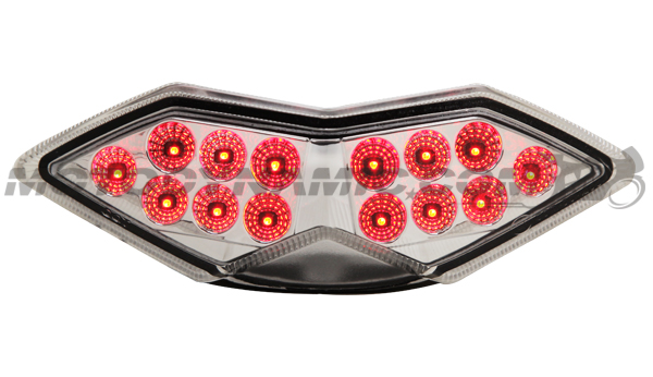 2010-2013 Kawasaki Z1000/Ninja 1000/Versys Sequential LED Tail Lights Clear