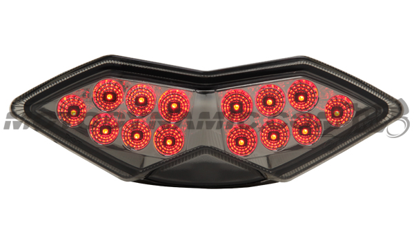 2010-2013 Kawasaki Z1000/Ninja 1000/Versys Sequential LED Tail Lights Smoke