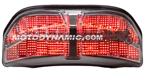 2011-2012 Yamaha FZ8 Sequential LED Tail Lights Clear