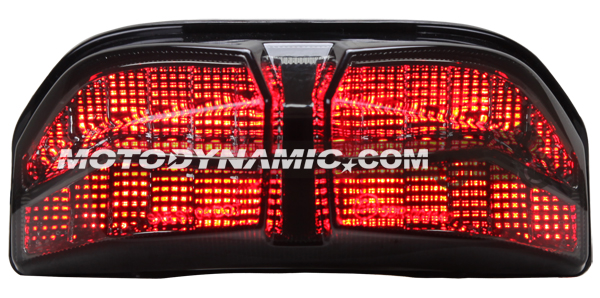 2011-2012 Yamaha FZ8 Sequential LED Tail Lights Smoked