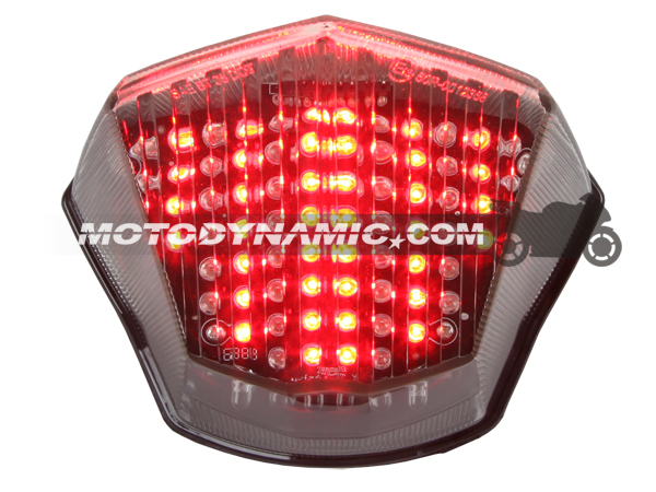 2009-2012 Yamaha FZ6R Sequential LED Tail Lights Clear