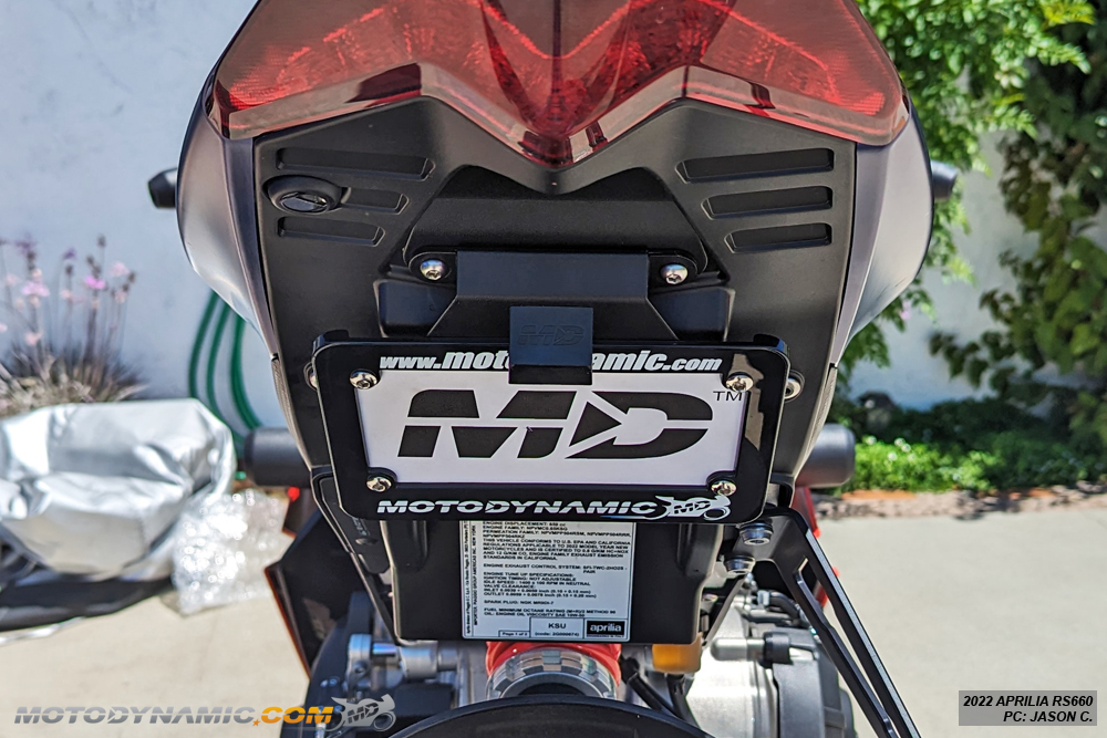 Fender Eliminator Tidy Tail Low Profile Fits 2021-2024 Aprilia