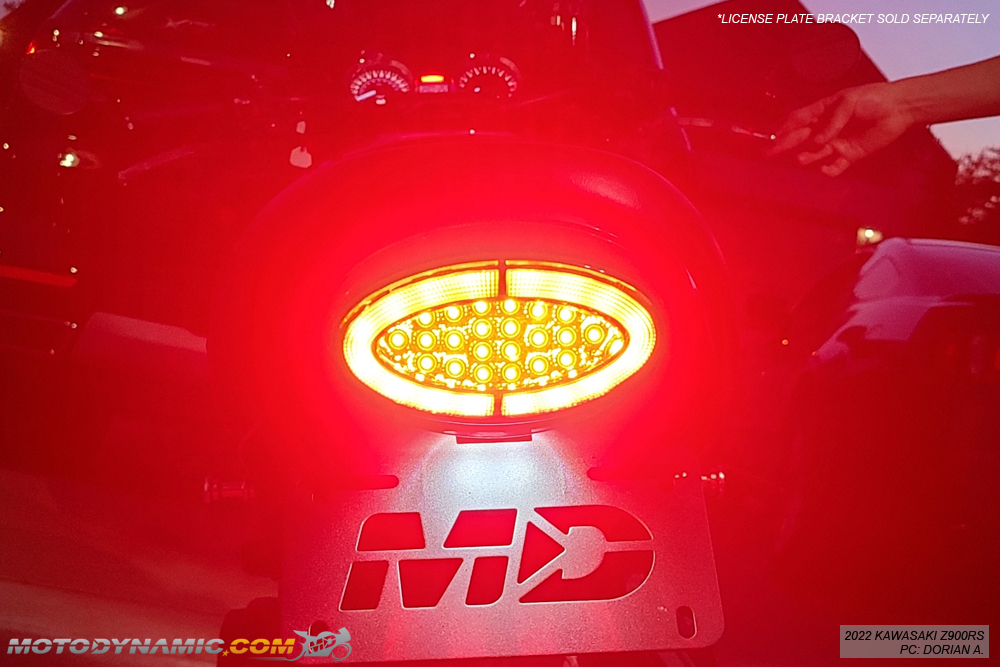 13-16 Kawasaki Z800 TST Integrated Tail Light Smoked - Bayside Performance