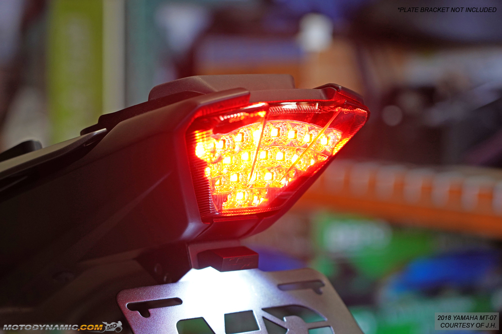 fit 1820 Yamaha MT07 MT07 SEQUENTIAL Integrated Signal LED Tail Light CLEAR eBay