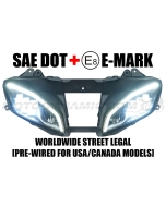 2008-2016 Yamaha YZF R6 Full LED Projection Head Light Assembly with DRL SAE DOT ECE E-Mark Worldwide Version