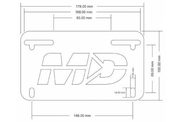 Motorcycle Tail Tidy License Plate Holder Fender Eliminator Kit W/ LED - View #6
