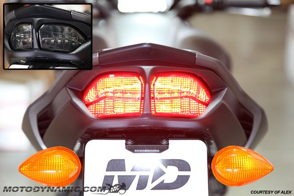 2011 2012 2013 Yamaha FZ8 Sequential LED Tail Light