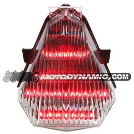 2006 2007 Yamaha YZF R6 LED Tail Light Integrated Sequential Signals Clear