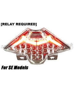 2024 2025 2026 Kawasaki Ninja 500 Z500 SE Special Edition Model Sequential LED Tail Lights Clear