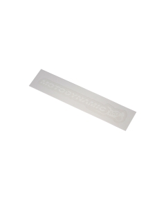 Motodynamic transparent sticker decal vinyl white, removable. 6x1 inch (154.2x25.4 mm)