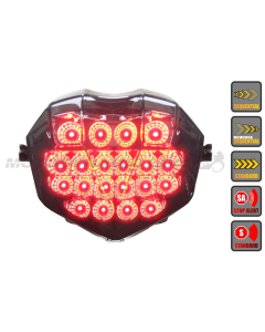 2013 2014 2015 2016 2017 2018 2019 2020 2021 2022 2023 Triumph Daytona 675 675R Moto2 765 Street Triple R S 765 RS Sequential LED Tail Lights Smoke