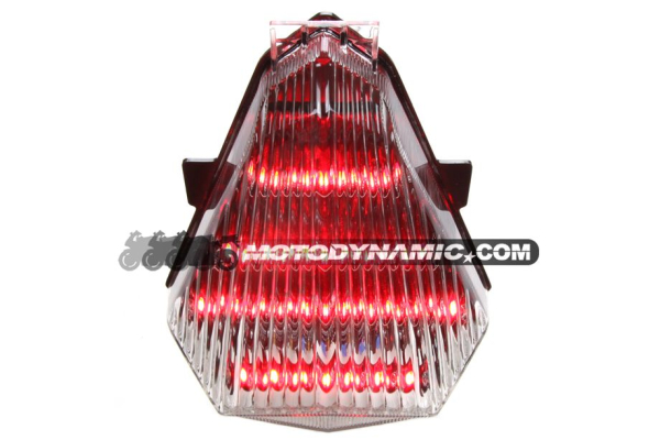 2006 2007 Yamaha YZF R6 LED Tail Light Integrated Sequential Signals Clear